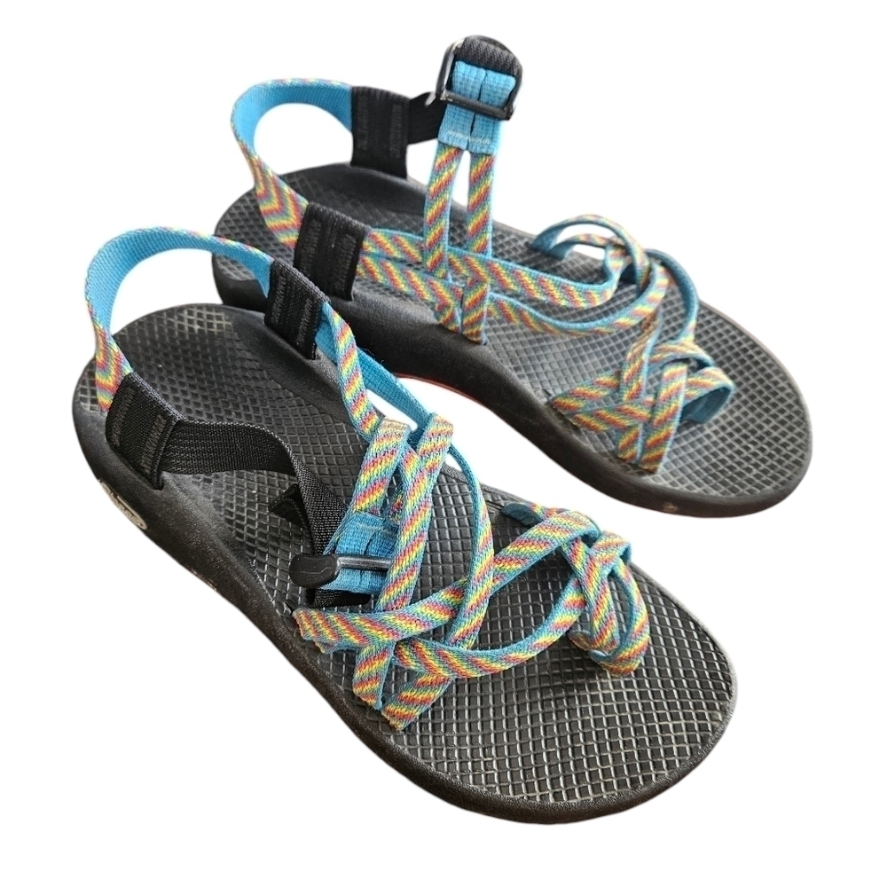 Chaco Yampa ZX2 Fiesta Rainbow Double Adjustable Strap Sandal size 8